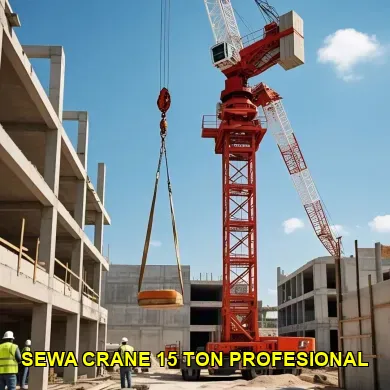 sewa crane 15 ton profesional
